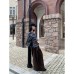 Camel Casual Pants for Women with Unique Drawstring Button Wide-Leg Long Pants