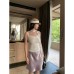 Lace Trimmed Sweet and Spicy Style Camisole with Small Bow for Women