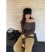 Pleated Off-Shoulder Women's Long Sleeve Top