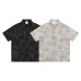 Short Sleeve Shirt Men's Retro Loose Casual Floral Shirt Half Sleeve Dress Shirt