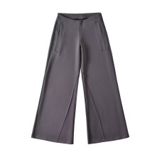 Loose Low Waist Straight Leg Flared Floor-Length Casual Pants