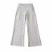 Loose Low Waist Straight Leg Flared Floor-Length Casual Pants