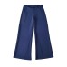 Loose Low Waist Straight Leg Flared Floor-Length Casual Pants