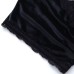 Cross-Over Lapel Velvet Spliced Lace Trim Sexy Camisole