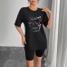 Casual Multi-color Round Neck Short Sleeve