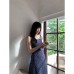 Style Sweet Floral Print Strapless Dress with Fake Two-Piece Design
