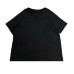 Loose and Lazy Style Short Sleeve T-Shirt for Women with V-Neck and Long Length