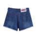 High-Waisted New York Giants Decorative Denim Shorts for Women