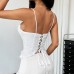 Embroidered sequin steel ring waist cinching cross suspender Embroidered sequin steel ring waist cinching cross suspender