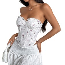 Fish bone hollow rope style French strapless