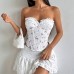 Fish bone hollow rope style French strapless Fish bone hollow rope style French strapless