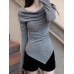 Irregular off shoulder top