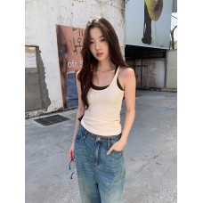 Sweet and Spicy Style U-neck Versatile Strapless Camisole Women's Top Slimming Fitted Blouse
