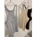 Sweet and Spicy Style U-neck Versatile Strapless Camisole Women's Top Slimming Fitted Blouse