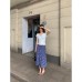 Ins Plaid Strapless Dress Women Versatile Two-Way Skirt