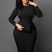 Slim fit hip hugging dress
