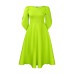 Banquet Dress with Flared Skirt for Women