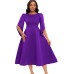 Banquet Dress with Flared Skirt for Women