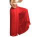 Solid color casual pleated wide leg pants long pants