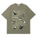 Pattern Printed Individuality Short Sleeve Top for Men and Women Lazy Style