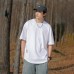 Solid color round neck men's half sleeved top