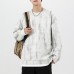 Fake two men's hoodies with autumn and winter tie dye print for men