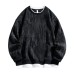 Irregular printed round neck fake two-piece hoodie