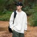 Irregular printed round neck fake two-piece hoodie