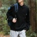 Outdoor men's long sleeved lapel simple pocket design polo shirt men's inner top