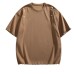 Short-Sleeve T-Shirt with Binder Closure Design for Men Casual Simple Style