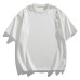 Short-Sleeve T-Shirt with Binder Closure Design for Men Casual Simple Style