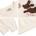 Fun Dog Letter Embroidery Crew Neck Sweater Unisex Versatile Knitwear Top