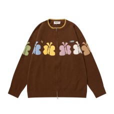 Retro Butterfly Button Cardigan Sweater for Men and Women