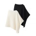 Irregular Crew Neck Knitwear French Elegance