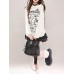 Shoulder strap printed top