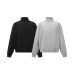 Minimalist Embroidered Patchwork Turtleneck Sweater
