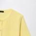 Round neck short skirt hem knitted sweater top for women