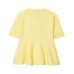 Round neck short skirt hem knitted sweater top for women