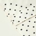 Stand up collar long sleeved contrasting polka dot zipper jacket for women