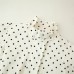 Stand up collar long sleeved contrasting polka dot zipper jacket for women