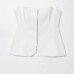 U-neck sleeveless zipper vest with camisole top for women