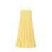 Backless lace up patchwork camisole dress for women