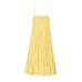 Backless lace up patchwork camisole dress for women