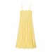 Backless lace up patchwork camisole dress for women
