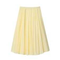 Versatile Wide Swing Midi Half length Skirt for Women