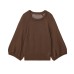 Fashion Simple Loose Crew Neck Wide Sleeve Knitwear