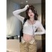Short base top with exposed navel