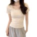 Lace and lace patchwork thin top