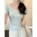 Lace and lace patchwork thin top