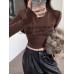 Slim fit velvet black top
